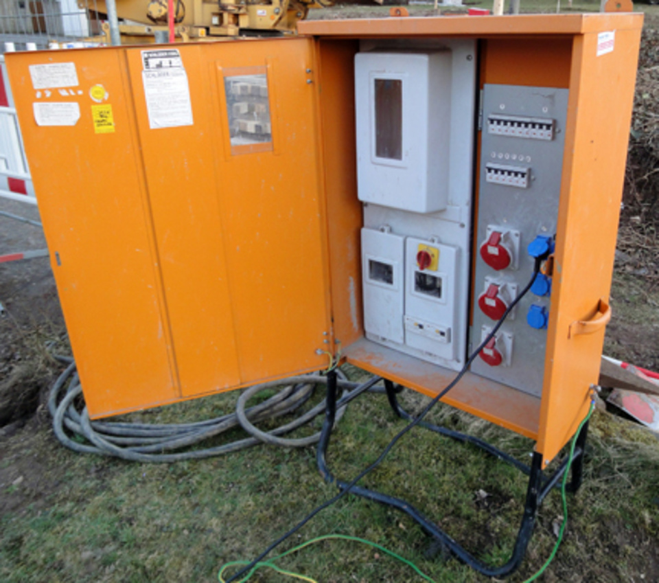 Baustromkasten bei Elektro-Service Kießling GmbH in Großenhain OT Uebigau