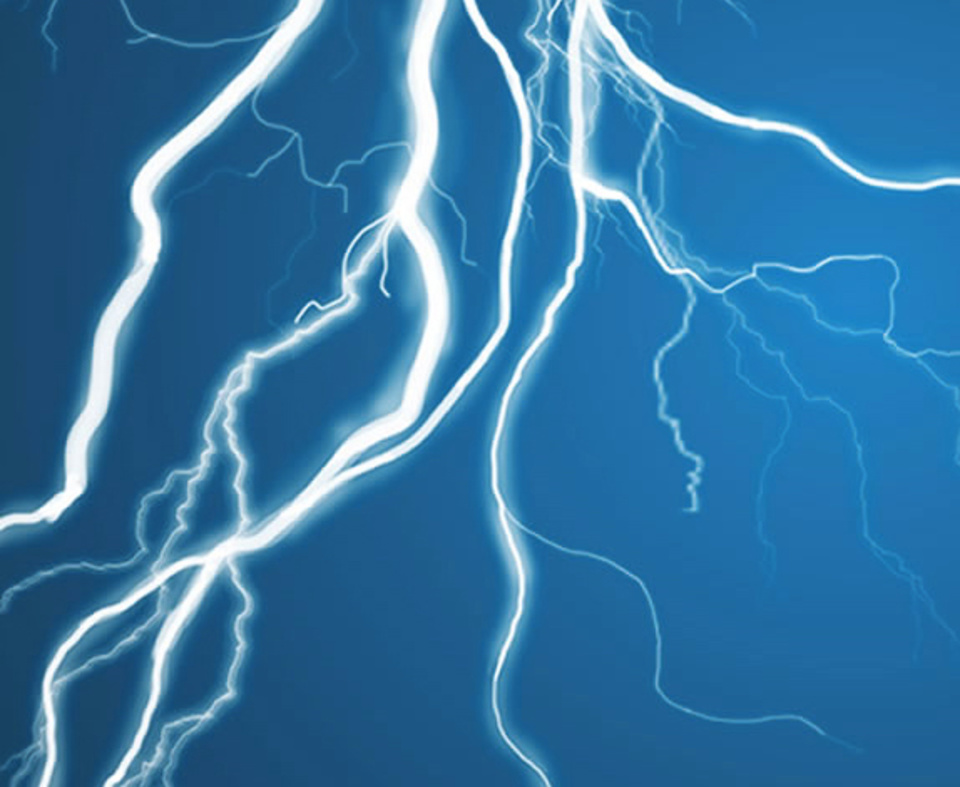 Blitz bei Elektro-Service Kießling GmbH in Großenhain OT Uebigau